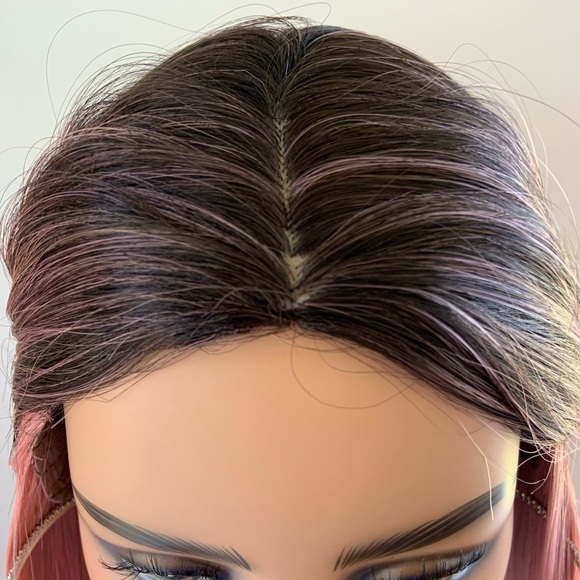 Gorgeous Effortless Style Ombre Pink Wig for Daily Wear - Picture 12 of 16